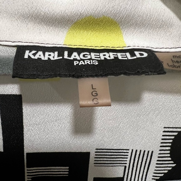 Karl Lagerfeld Button Down Logo Shirt - Picture 3 of 3